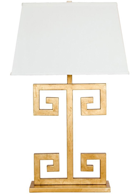 Clayton Greek Key Lamp, High Fashion Home