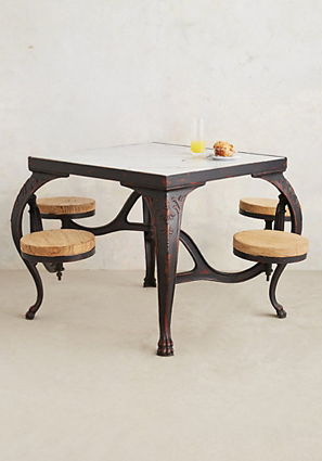 Marbled Swing Stool Table, Anthropologie