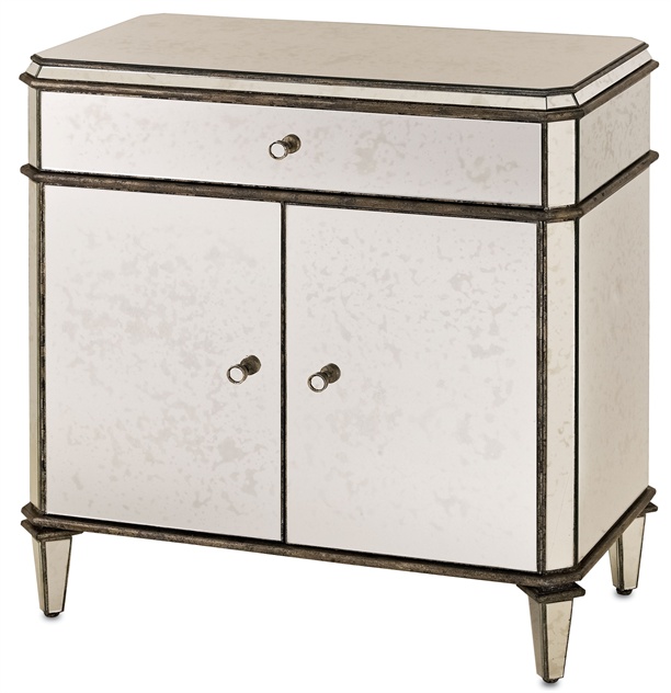 Antiqued Mirror Sideboard, Currey & Co.