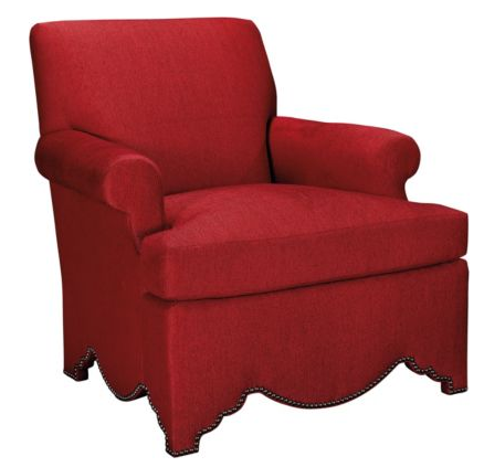 Allen Chair with Scalloped Base, Alexa Hampton via Hickory Chair