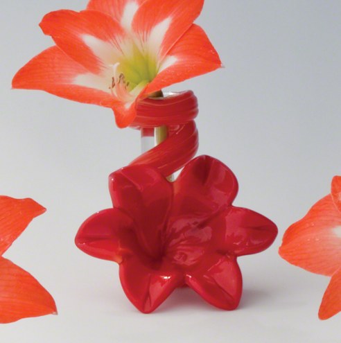 Red Lily Bud Vase, Global Views