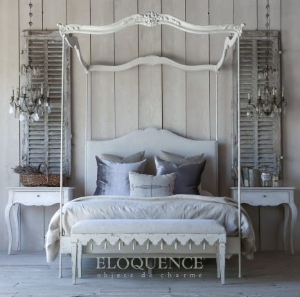 Eloquence Aria Queen Canopy Bed, The Bella Cottage
