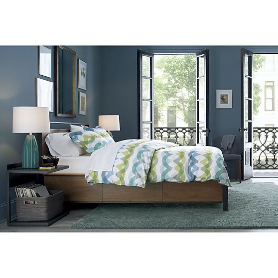 Bowery Storage Bed, Crate & Barrel
