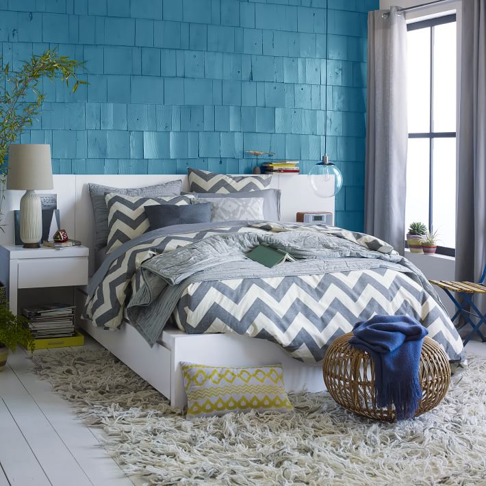 Storage Bed + Two Nightstands, West Elm